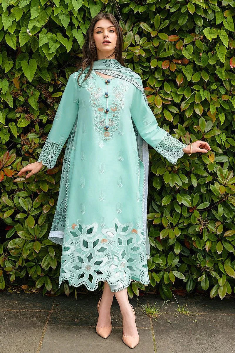 Embroidered 3PC Lawn With Bana Dora Printed Dupatta